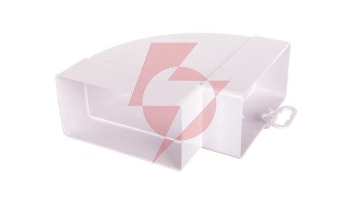 Kolano poziome płaskie 90st. 60x120mm białe KP120-24