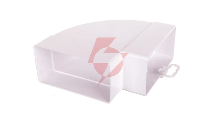 Kolano poziome płaskie 90st. 60x120mm białe KP120-24