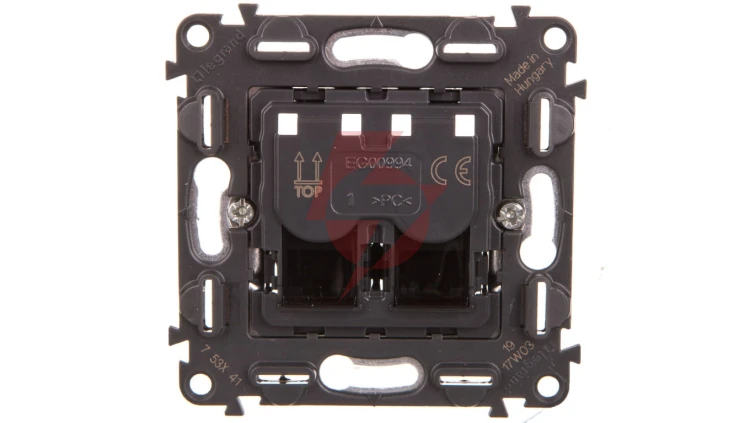 VALENA ALLURE Gniazdo podwójne 2xRJ45 kat.5e UTP 753041