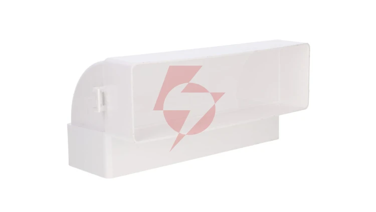 Kolano pionowe płaskie 90st. 60x204mm białe KP204-25