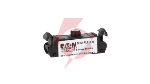 Oprawka z LED płaska biała 12-30V AC/DC M22-FLED-W 180795