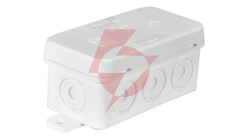 Puszka n/t hermetyczna 85x45x39mm IP54 z dławnicą zintegrowaną biała N8 83008006