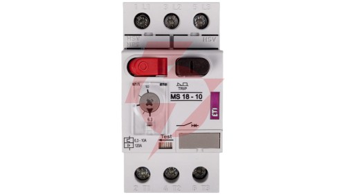 Wyłącznik silnikowy 3P 4kW 6,3-10A MS18 004600349
