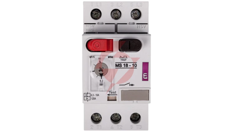 Wyłącznik silnikowy 3P 4kW 6,3-10A MS18 004600349