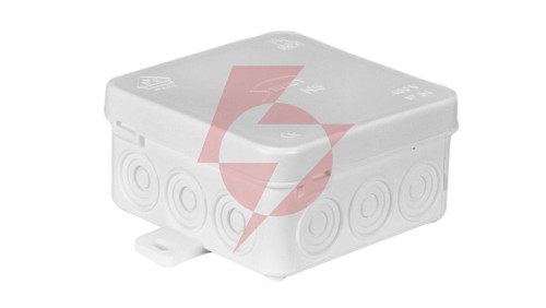 Puszka n/t hermetyczna z dławicą zintegrowaną 75x75x39mm IP54 biała N5 83005006