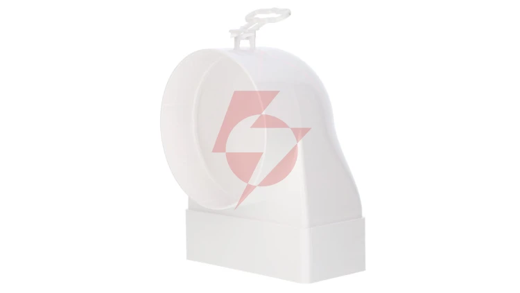 Kolano łącznikowe 90st. 60x120mm fi 103mm białe KP120-23