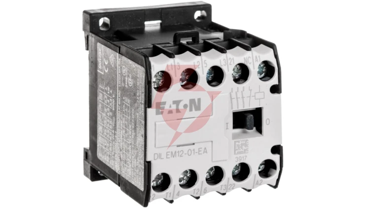 Stycznik mocy 12A 3P 230V AC 0Z 1R DILEM12-01-EA(230V50HZ,240V60HZ) 189989