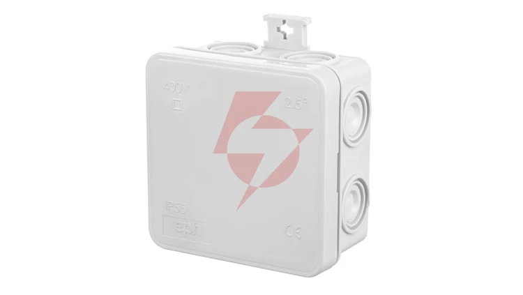 Puszka hermetyczna n/t E7 75x75x39mm pusta IP55 bezhalogenowa szara 0296-00