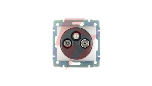 VALENA Gniazdo antenowe RTV/SAT końcowe aluminium 770136