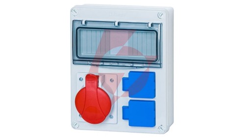 Rozdzielnica budowlana SYCYLIA 1x5P 16A 2x2P+Z 8 modułów ITALINE ITA00117 ELIT50527