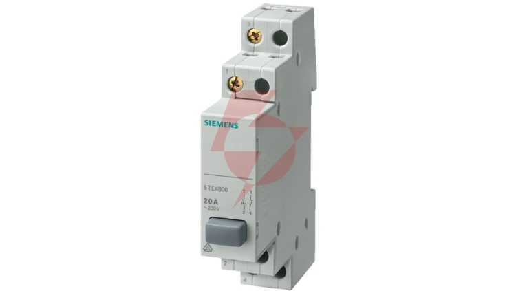 Przycisk modułowy 20A 1Z 1R szary monostabilny 5TE4800