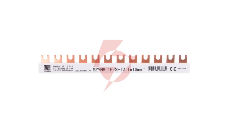 Szyna łączeniowa 1P 63A 10mm2 widełkowa (12mod.) S-12 E.4300
