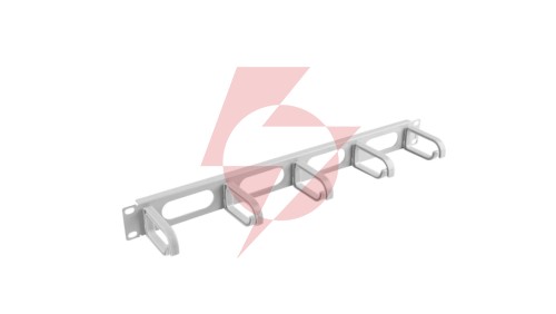 Organizer kabli 19 1U z 5 uchwytami - typ B szary AK-1205-S