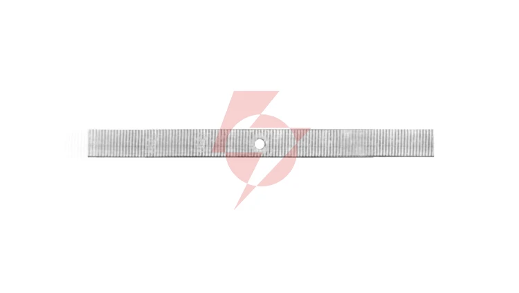 Taśma aluminiowa cięta 120 mm z otworem 3,4 mm /1kg/ TA-C-120/1 /281szt./