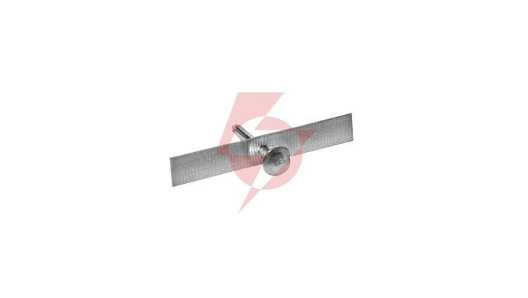 Taśma aluminiowa cięta 60 mm z gwoździem 3x30 mm /1kg/ TA-Cg-60/1 /271szt./