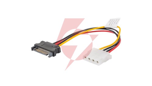 Kabel SATA zasilający (M) -MOLEX(F) 15cm CA-SAHD-10CU-0015