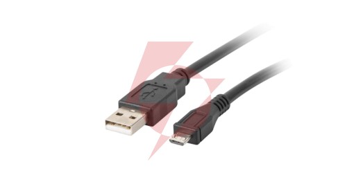 Przewód połączeniowy USB 2.0 High Speed 1,8m USB - microUSB czarny CA-USBM-10CC-0018-BK