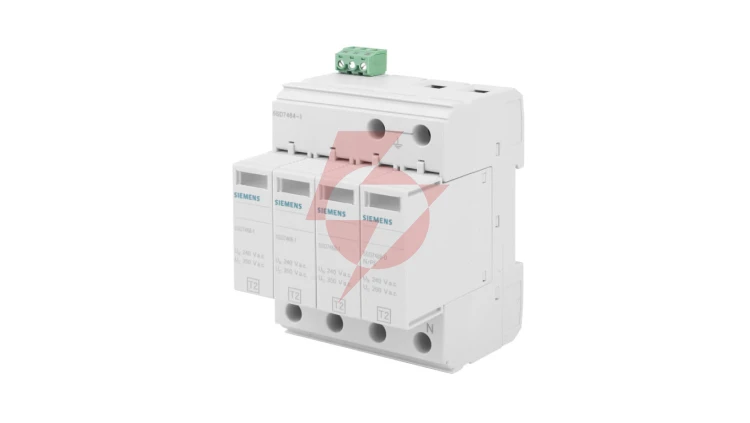 Ogranicznik przepięć Typ T2 3P+N Uc 350V 20kA TN-S ze stykami sygn. SENTRON 5SD7464-1