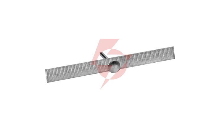 Taśma aluminiowa cięta 100 mm z gwoździem 3x30 mm /1kg/ TA-Cg-100/1 /214szt./