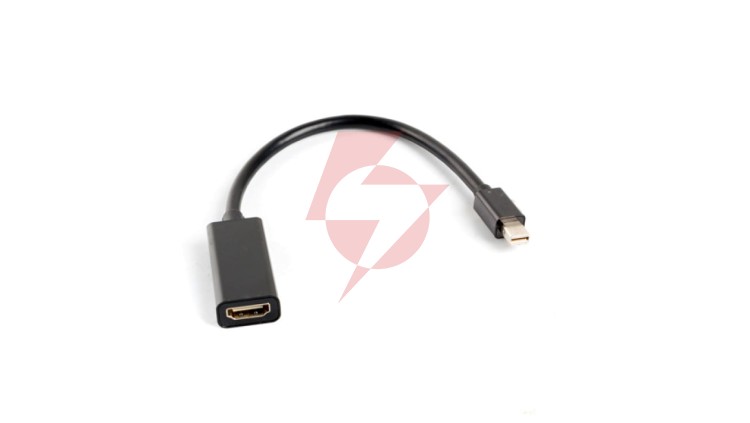 Adapter mini DisplayPort 1.2 - HDMI 0,1m czarny AD-0005-BK