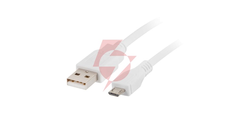 Przewód połączeniowy USB 2.0 High Speed 1,8m USB - microUSB biały CA-USBM-10CC-0018-W