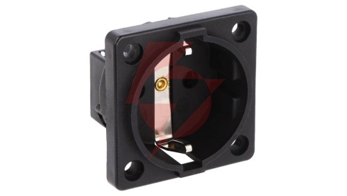 Gniazdo tablicowe P-NOVA+ czarne 16A 2P+Z SCHUKO 10584-0s