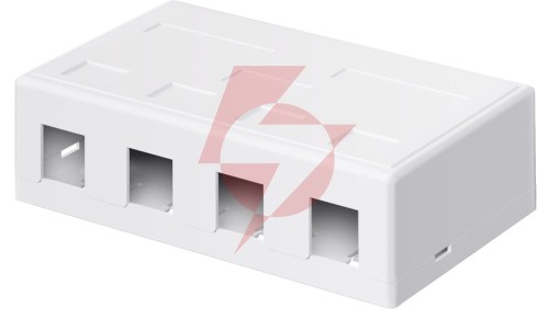 Pusta obudowa Keystone 4-port - umożliwia łatwy montaż metodą Snap-In 79376