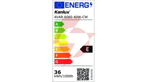 Oprawa wstropowa Ramka oświetleniowa LED AVAR 6060 40W-CW 3800lm 6000K IP20 II kl. biały 26771