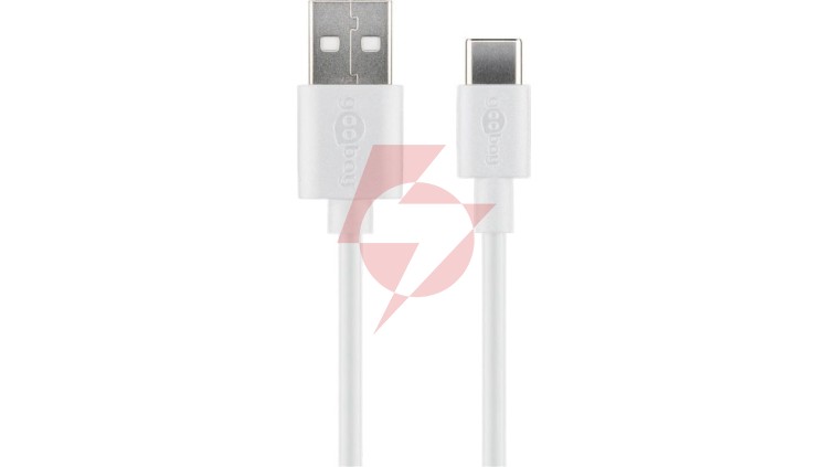 Przewód FastCharge max.3A USB 2.0 HighSpeed USB-C - USB-A 0,5m 59126