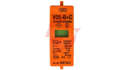 Wkładka ogranicznika przepięć Typ T1+T2 7kA V25-B+C Typ 1+2/0-280 5097053