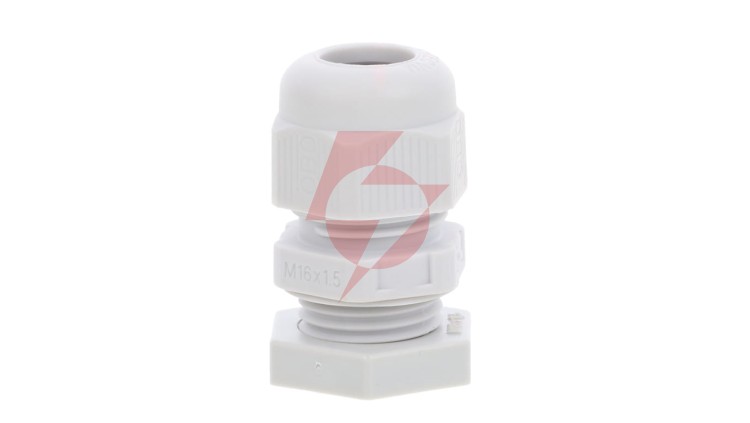Dławik kablowy z przeciwnakrętką M16 PA jasnoszary RAL 7035 V-TEC VM16+ LGR 2022764 /50szt./