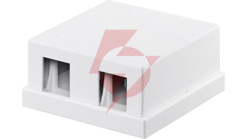 Pusta obudowa Keystone 2-port - umożliwia łatwy montaż metodą Snap-In 79366