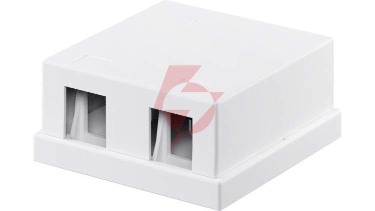 Pusta obudowa Keystone 2-port - umożliwia łatwy montaż metodą Snap-In 79366