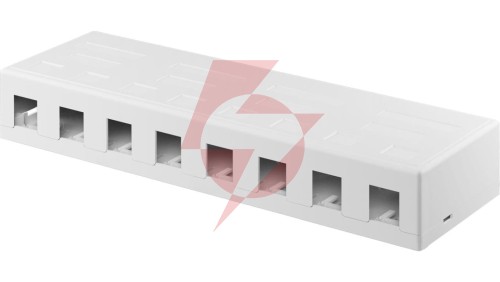 Pusta obudowa Keystone 8-port - umożliwia łatwy montaż metodą Snap-In 79426