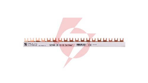Szyna łączeniowa 3P 63A 10mm2 widełkowa (18mod.) S-18 E.4303