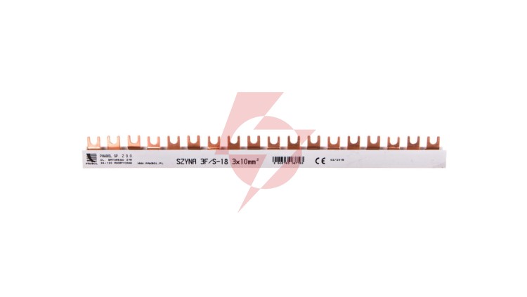 Szyna łączeniowa 3P 63A 10mm2 widełkowa (18mod.) S-18 E.4303