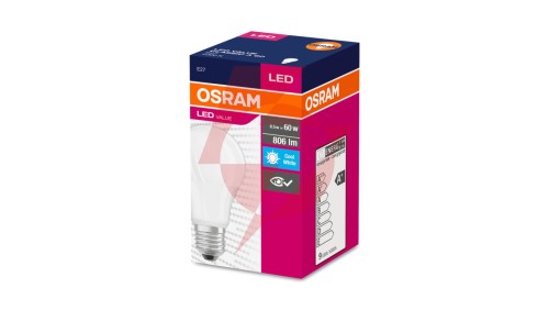 Żarówka LED VALUE CLASSIC A 60 E27 8,5W 806lm 4000K 840 FR non-dim 4052899973381