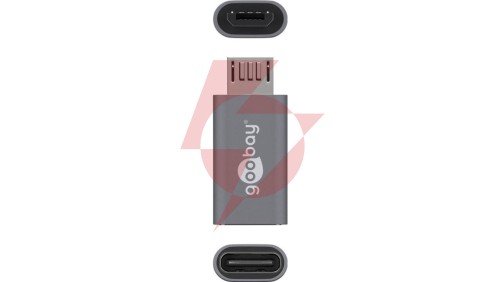 Adapter USB-C - microUSB 2.0 (typ B) szary 55553