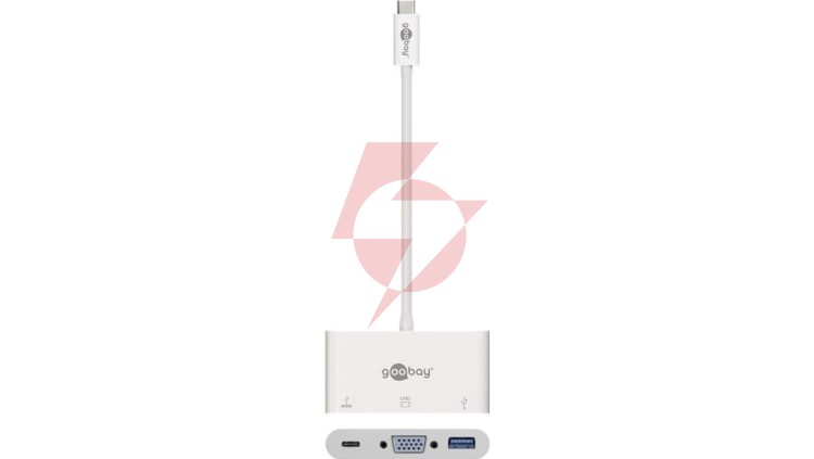 Multi adapter USB-C - USB-A 3.0 + VGA D-Sub(15-pin) + USB-C 62100