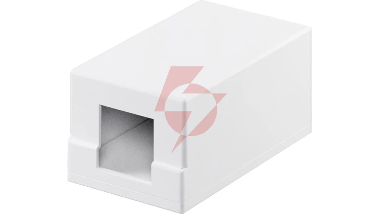 Pusta obudowa Keystone 1-port - umożliwia łatwy montaż metodą Snap-In 79355