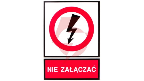 Tabliczka /znak zakazu/ TZZ 148X210P NIE ZAL. E04TZ-01032140200