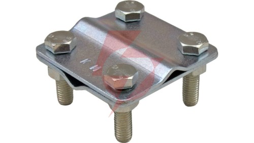 Złącze krzyżowe uniwersalne do drutu odgomowego B=30mm (dwie płytki) KM10
