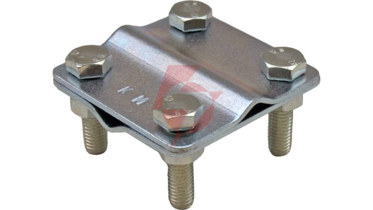 Złącze krzyżowe uniwersalne do drutu odgomowego B=30mm (dwie płytki) KM10