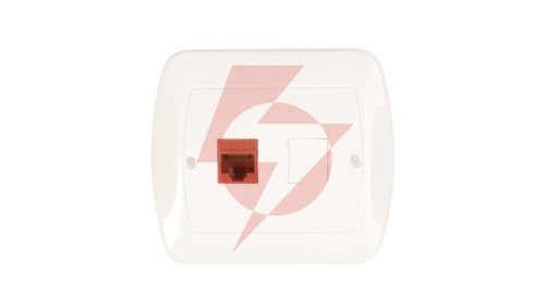 Simon Akord Gniazdo komputerowe pojedyncze RJ45 kat.5e białe AF51/11