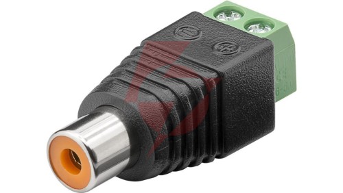 Gniazdo Cinch/RCA - mocowanie śrubowe 76741 /10szt./