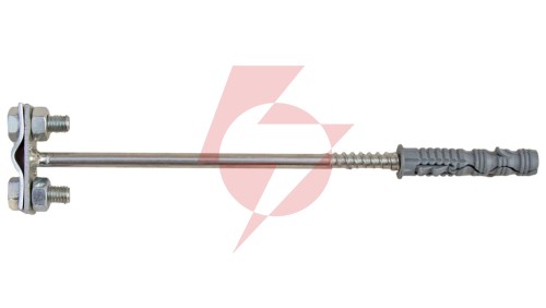 Uchwyt uniwersalny do drutu odgomowego z kołkiem rozporowym L=160mm KM60