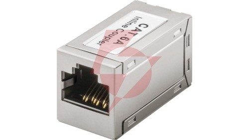 Adapter (przelotka) RJ45/RJ45 kat.6A ekranowany 72499
