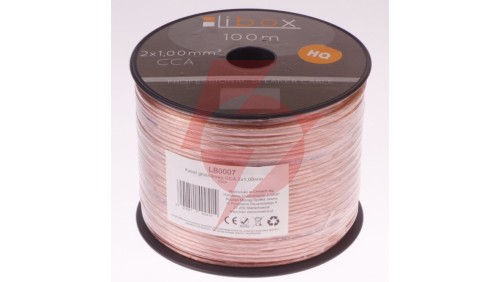 Przewód głośnikowy CCA 2x1 ECa LB0007 LIBOX /100m/
