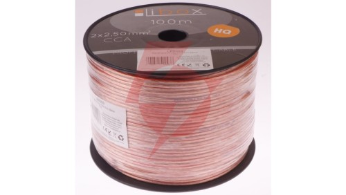 Przewód głośnikowy CCA 2x2,50 ECa LB0009 LIBOX /100m/