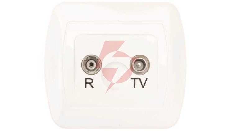 Simon Akord Gniazdo antenowe RD/TV końcowe białe AAK/11